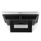 Wireless weather station back panel with stand and multiple battery and button controls