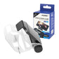 Adjustable mobile phone clamp set with black mount parts and retail box.