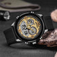 SANDA 793 tide watch with black strap and gold-accented compass-style dial
