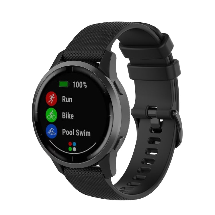 For Garmin Vivoactive 4 22mm Silicone Strap