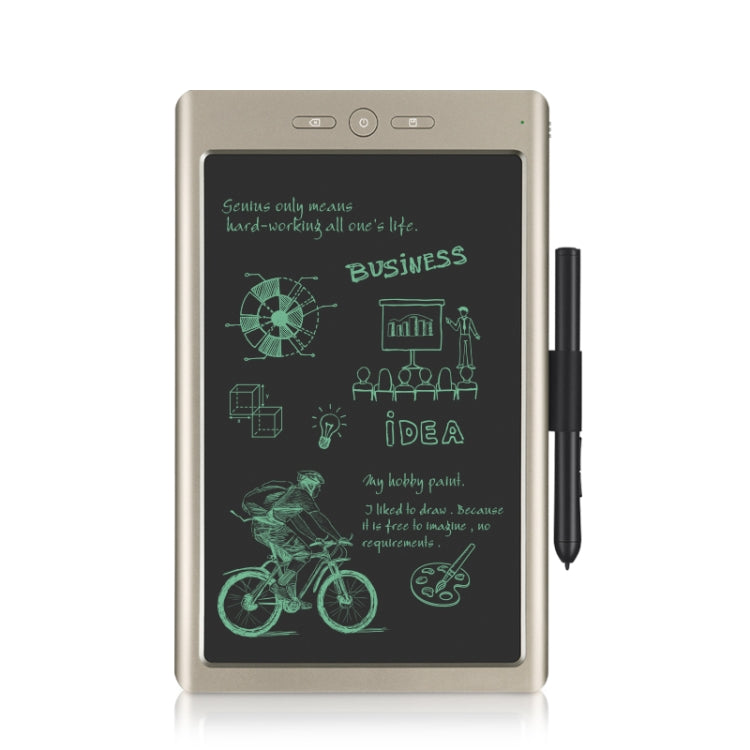 9-inch smart digital drawing board with black screen and stylus pen, beige frame