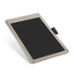 9-inch smart digital drawing board tablet with black display and side button, beige frame