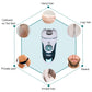 VGR electric hair remover in white and teal with detachable head attachments