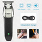 Electric hair trimmer with USB charging cord and indicator lights