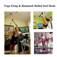 Rolled steel yoga swing and hammock hook bracket for ceiling attachment
