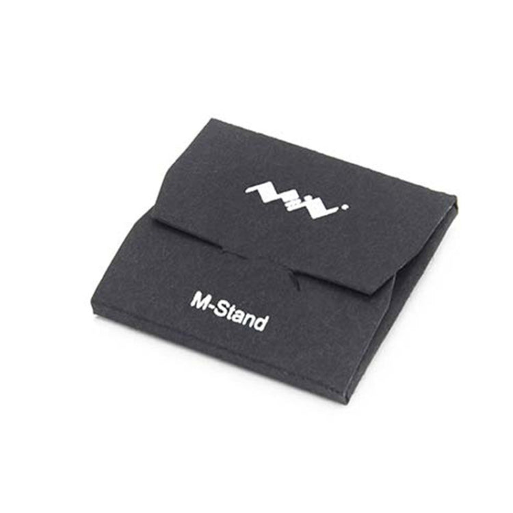 Felt soldering iron stand pouch with flap and M-Stand logo