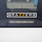 BRAZZERS logo car sticker on vehicle front windshield area