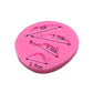 Pink silicone feather mold with size markings: 7.6 cm, 7.7 cm, 6.6 cm, 3.9 cm