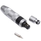 Silver impact driver with bit holder and loose metal bit attachment