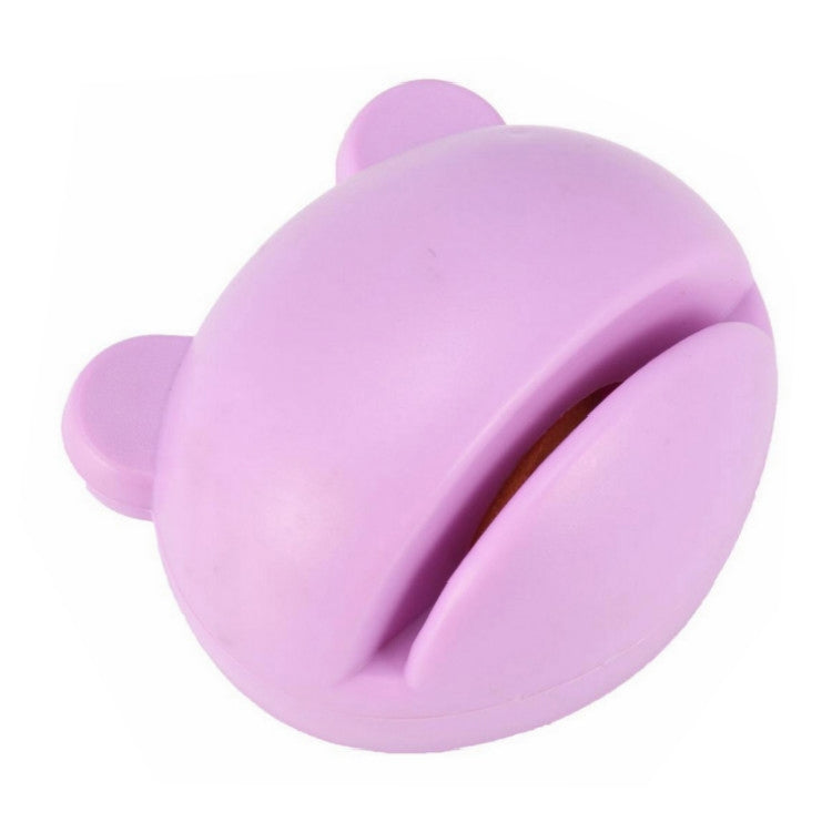 Purple cartoon-shaped knife sharpener with handle for easy sharpening