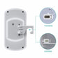 White thermometer wall mount base with hanging bracket and device attachment