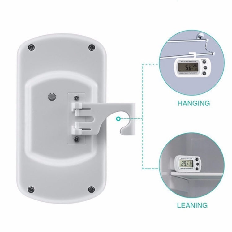 White thermometer wall mount base with hanging bracket and device attachment