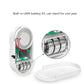 Door and window anti-theft alarm sensor showing built-in LR44 battery and spring