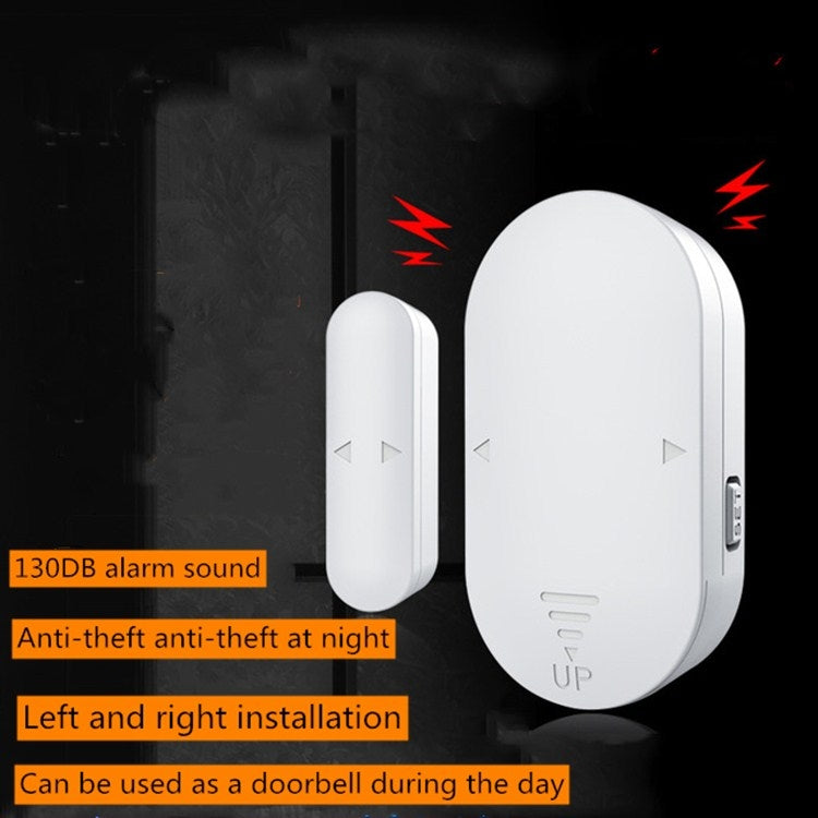 White door/window alarm sensor pair with front and side modules