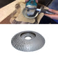 Silver abrasive angle-grinder grinding disk with center hole and textured surface
