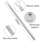 Stainless steel nail tool with textured non-slip handle and reinforced fork