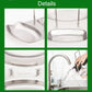 Stainless steel drainer tray with smooth basin and side mounting loops