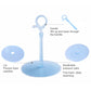 Blue frother bottle set with lid, breathable pressure cap, and handle stand