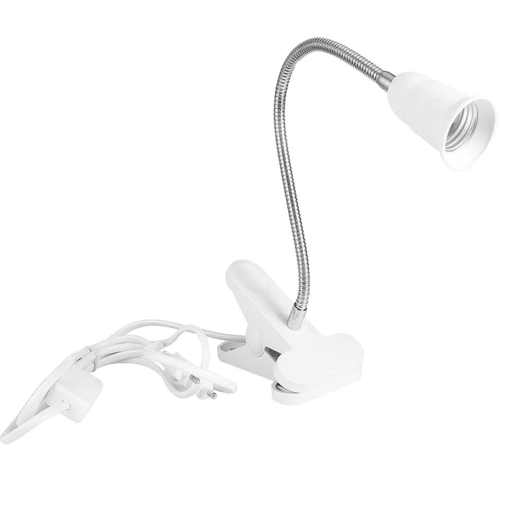 Plant grow light clip desk lamp head with flexible cord and clamp arms