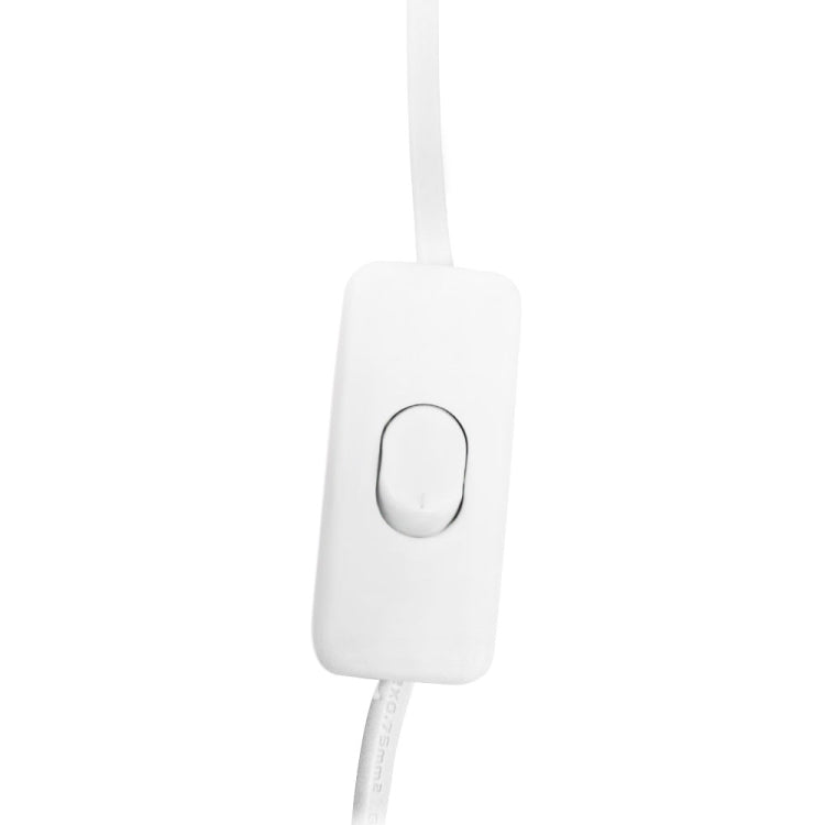 In-line power switch module for plant grow light with oval button