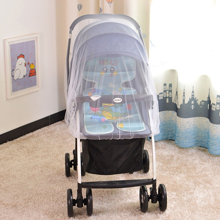 Baby pushchair mosquito net set, clear mesh canopy over front seat, 3-pack.