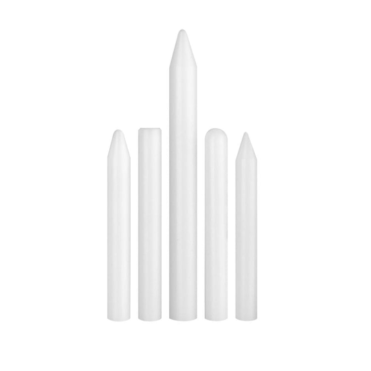 5-in-1 metal leveling dent repair pen set with five white tapered tips