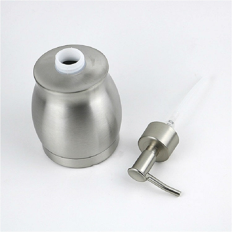 Stainless steel dispenser bottle with pump parts and removable internal insert