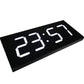 LED digital wall clock with white segmented time display 23:13