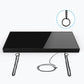 LED wall clock base with black housing and hanging chains