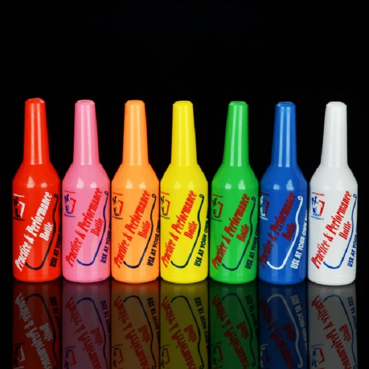 Row of colorful plastic squeeze bottles with ribbed caps and printed labels.