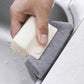 Window groove cleaning brush with gray scrub pad and beige plastic scraper tool