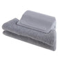 Window groove cleaning brush with dark gray cloth pad and gray plastic scraper