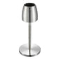Stainless steel windproof ashtray on tall round base with open inner cup