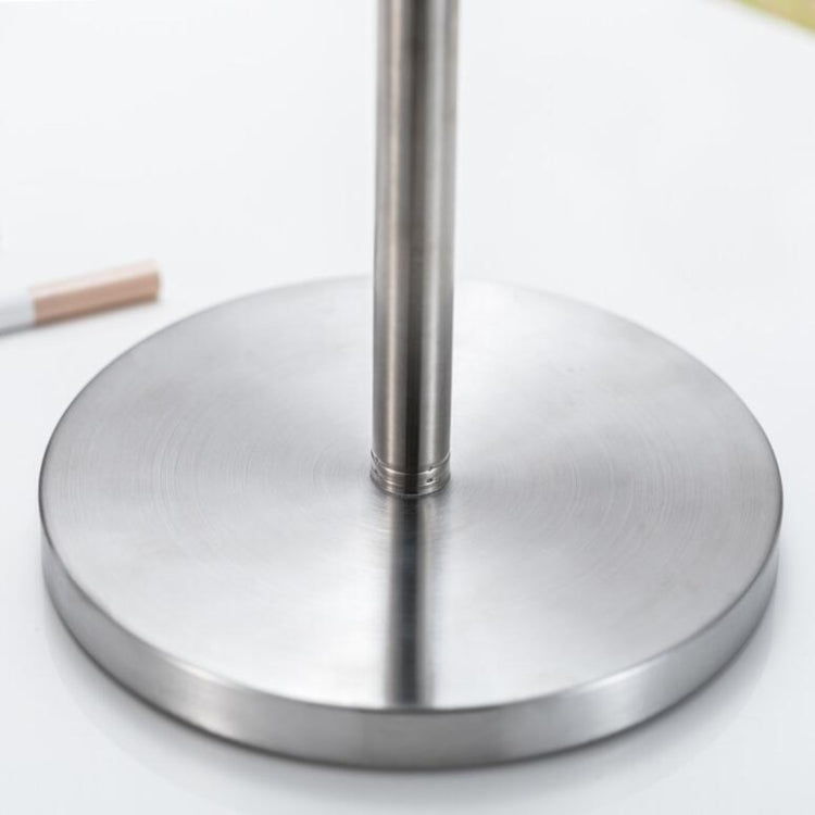 Round stainless steel base with vertical pole for windproof ashtray