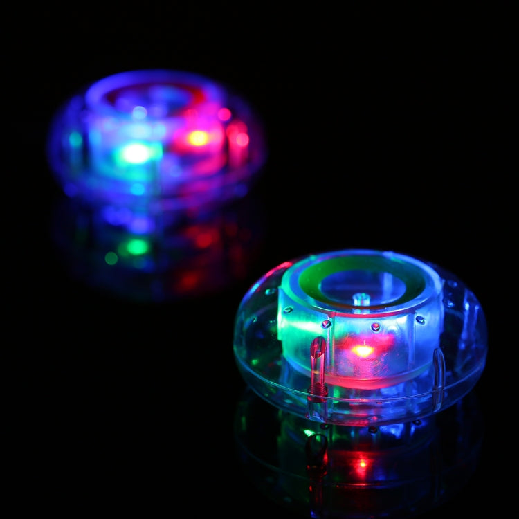 Floating LED pool lamps with vivid multicolor glow in dark setting