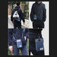 Blue waterproof mini crossbody phone storage bag with front zipper and lanyard strap