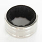Stainless steel wine stop ring, black felt-lined top view