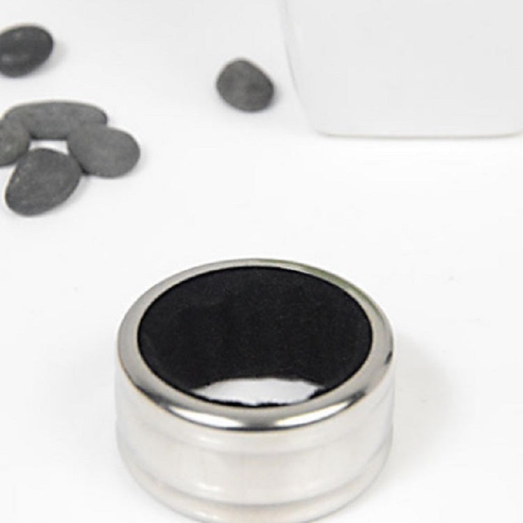 Stainless steel wine stop ring, round black-lined cap