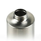 Stainless steel dispenser bottle top opening with black inner cap