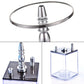 Chrome hookah stem and bowl with acrylic base and metal tube attachments