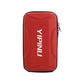Red YIPINU arm phone pouch with zipper and logo, slim rectangular protective case