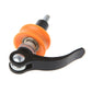 Black chain support lever with orange roller and metal center bearing