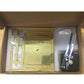 Wall clock kit in box with gold mirror acrylic pieces and clock hands accessories