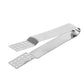 Stainless steel tea bag squeezer clip pair with perforated gripping plates