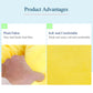 Yellow banana-shaped pet nest plush fabric close-up with stitched panels