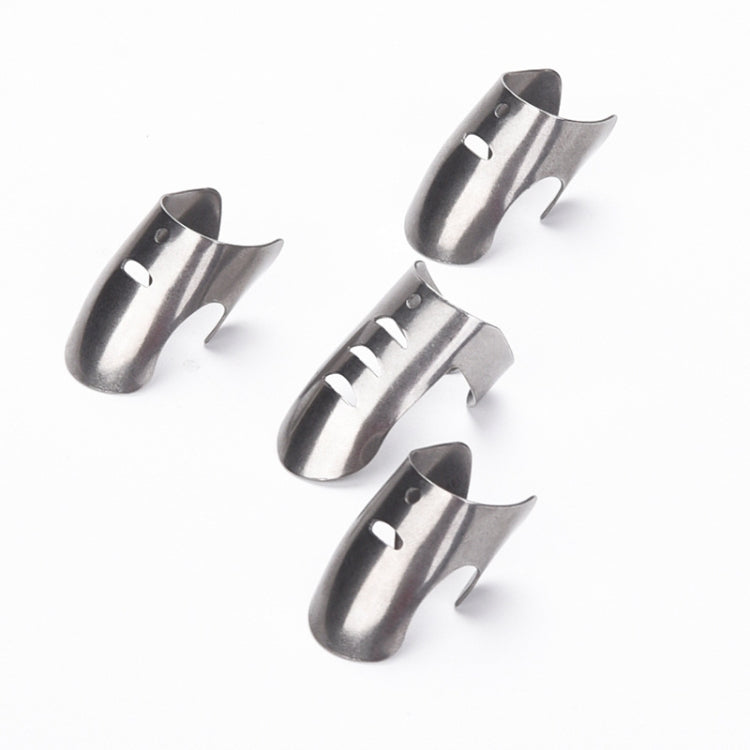 4-pack adjustable stainless steel finger guards, curved protective pieces