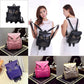 Owl-pattern mini shoulder backpacks in multiple colors with adjustable straps