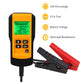 AE300 12V battery tester with green LCD and red/black clamp test leads