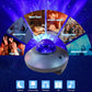 LED magic ball projector light with blue dome and night light, party, gift use icons