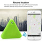 Green triangular Bluetooth locator tag with wireless signal indicator